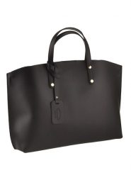 Mila Blu Skórzana torebka "Castagno" w kolorze czarnym - 48 x 30 x 12 cm rozmiar: onesize. Czarne torebki klasyczne damskie Mila Blu, z materiału, przez ramię, bez dodatków. Za 307.46 zł.
