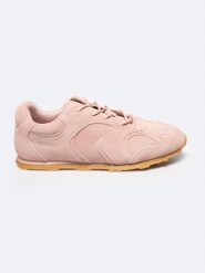 Sneakersy damskie ze skóry naturalnej zamszowej różowe RR274820 601. Czerwone obuwie sportowe damskie Big Star, na lato, ze skóry, bez zapięcia. W wyprzedaży za 119.99 zł.