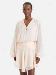 Guess Sukienka koktajlowa W6GK46 W1931 Pomarańczowy Regular Fit. Brązowe sukienki damskie Guess, z aplikacjami, z syntetyku, wizytowe, bez ramiączek. Za 669.99 zł.