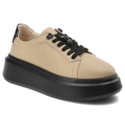Beżowe Sneakersy Artiker Modne Obuwie Damskie. Brązowe obuwie sportowe damskie Artiker, na wiosnę, ze skóry, bez zapięcia. Za 229.00 zł.