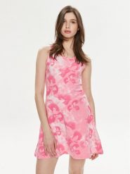 Adidas Sukienka letnia Floral Graphic IS4247 Różowy Regular Fit. Czerwone sukienki damskie Adidas, bez wzorów, z bawełny, bez ramiączek. Za 139.99 zł.