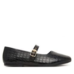 Baleriny Clarks. Czarne balerinki damskie Clarks, bez wzorów. Za 349.99 zł.