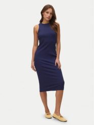 Vero Moda Sukienka letnia Lavender 10230437 Granatowy Slim Fit. Niebieskie sukienki damskie Vero Moda, bez wzorów, z bawełny, bez ramiączek. Za 119.99 zł.
