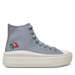 Trampki Converse. Szare trampki damskie Converse, bez wzorów, bez zapięcia. Za 279.99 zł.