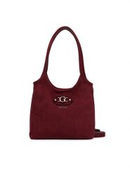Guess Torebka Samantha Mini HWSG23 13750 Bordowy. Czerwone torebki klasyczne damskie Guess, z materiału, bez dodatków. Za 494.99 zł.
