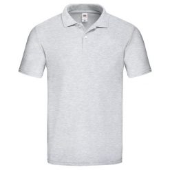 Koszulka Polo Dla Dorosłych Unisex Original Heather. Szare koszulki sportowe damskie Fruit of the Loom, xl, bez wzorów, bez ramiączek. Za 75.99 zł.