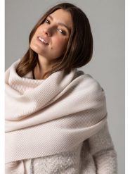 More & More Szal w kolorze kremowym rozmiar: onesize. Brązowe szaliki damskie More & More, bez wzorów, z materiału. Za 95.92 zł.