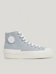 Pepe Jeans FOOTWEAR Sneakersy w kolorze błękitnym rozmiar: 37. Niebieskie obuwie sportowe damskie Pepe Jeans FOOTWEAR, z jeansu, za kostkę, bez zapięcia. Za 126.75 zł.