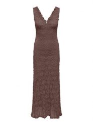 ONLY Sukienka wieczorowa Albina 15372795 Brązowy Regular Fit. Brązowe sukienki damskie Only, bez wzorów, z syntetyku, wizytowe, bez ramiączek. Za 169.99 zł.