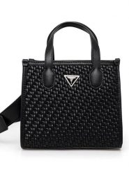 Guess Torebka w kolorze czarnym - 19 x 12 x 7 cm rozmiar: onesize. Czarne torebki klasyczne damskie Guess, z materiału, przez ramię, bez dodatków. Za 408.49 zł.