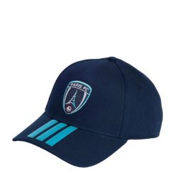 Czapka domowa Paris FC 26/27 Baseball. Niebieskie czapki z daszkiem damskie Adidas, bez wzorów, z bawełny. Za 119.00 zł.