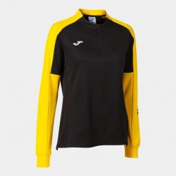 Bluza do piłki nożnej damska Joma Eco Championship. Czarne bluzy damskie Joma, s, bez wzorów, z materiału, bez kaptura. Za 161.10 zł.