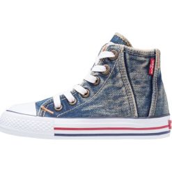 Levi's® ORIGINAL HI R TAB Tenisówki i Trampki wysokie blue denim. Niebieskie trampki chłopięce Levi's, z denimu. W wyprzedaży za 146.30 zł.