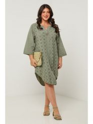 Curvy Lady Sukienka w kolorze khaki rozmiar: 44/46. Brązowe sukienki damskie Curvy Lady, bez wzorów, klasyczne, bez ramiączek. Za 154.43 zł.