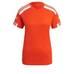 Koszulka damska adidas Squadra 21 Jersey. Białe bluzki damskie Adidas, xs, bez wzorów, z jersey, bez kołnierzyka, bez ramiączek. Za 69.00 zł.