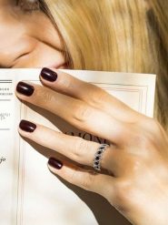 DIAMOND & CO Złoty pierścionek "Tarlac" z diamentami rozmiar: 58. Niebieskie pierścionki damskie Diamond & Co, z diamentem, złote. Za 1,417.56 zł.