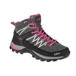 Buty trekkingowe damskie, CMP Rigel Mid. Czerwone obuwie trekkingowe damskie CMP, bez zapięcia. Za 420.00 zł.