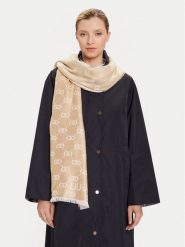 Liu Jo Szal 2F5043 T0300 Beżowy. Brązowe szaliki damskie Liu Jo, bez wzorów, z materiału. Za 399.99 zł.