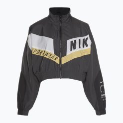 Kurtka damska Nike Sportswear Woven. Szare kurtki damskie Nike, na zimę, bez wzorów, bez kaptura. Za 449.99 zł.