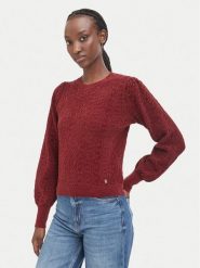 Guess Sweter W6BR44 Z1441 Brązowy Regular Fit. Brązowe swetry klasyczne damskie Guess, s, z syntetyku, bez kołnierzyka. Za 394.99 zł.