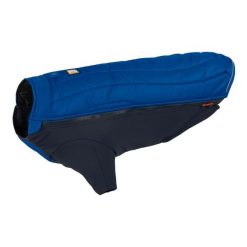 Kurtka dla psa Ruffwear Powder Hound Jacket. Niebieskie kurtki damskie RUFFWEAR, m, bez wzorów, bez kaptura. Za 440.99 zł.