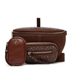 Torebka Steve Madden. Brązowe listonoszki damskie Steve Madden, bez wzorów, bez dodatków. Za 319.99 zł.