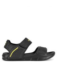 Champion Sandały SQUIRT B S32630-KK003 Czarny. Czarne sandały chłopięce Champion, z materiału, bez zapięcia. Za 79.99 zł.