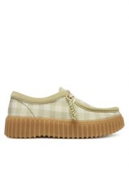 Clarks Półbuty Torhill Bee 26186299 Zielony. Zielone półbuty damskie Clarks, bez wzorów, z materiału, bez obcasa, na płaskiej podeszwie, bez zapięcia. Za 519.99 zł.