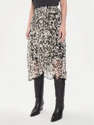 Morgan Spódnica midi 241-JAILY.F Beżowy Regular Fit. Brązowe spódnice damskie Morgan, bez wzorów, z syntetyku, midi. W wyprzedaży za 199.99 zł.