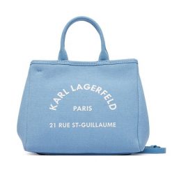 Torebka KARL LAGERFELD. Niebieskie kuferki damskie KARL LAGERFELD, bez dodatków. Za 429.99 zł.