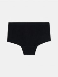 Bezszwowe majtki bokserki - czarny. Czarne bokserki damskie Sinsay, bez wzorów. Za 12.99 zł.