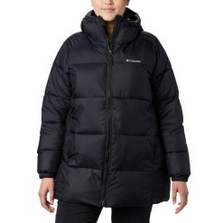 Kurtka puchowa damska Columbia Puffect II Mid Hooded. Czarne kurtki damskie Columbia, na zimę, l, bez wzorów, z puchu, bez kaptura. Za 579.99 zł.