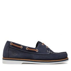 Mokasyny Tamaris. Niebieskie mokasyny damskie Tamaris, bez obcasa. Za 259.99 zł.