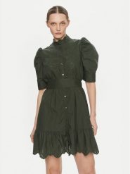 Gap Sukienka koszulowa 792564 Zielony Regular Fit. Zielone sukienki damskie GAP, bez wzorów, z bawełny, bez ramiączek. Za 219.99 zł.