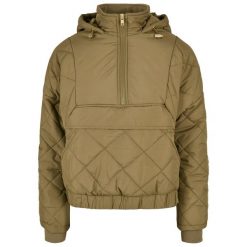 Damska kurtka puchowa Urban Classics oversized diamond quilted pull over. Zielone kurtki damskie Urban Classics, s, bez wzorów, z dzianiny, bez kaptura. Za 339.85 zł.