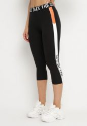 Czarne Legginsy Sportowe z Lampasem i Napisami Glequella. Czarne legginsy damskie Born2be, l, bez wzorów, z jeansu. Za 29.99 zł.