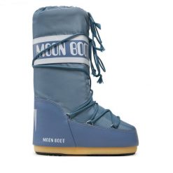 Śniegowce Moon Boot. Niebieskie śniegowce damskie Moon Boot, z nylonu. Za 469.99 zł.