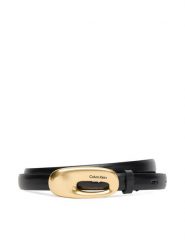 Calvin Klein Pasek Damski Elongated Chucnhy Buckle 15Mm LV04F7022G Czarny. Czarne paski damskie Calvin Klein, bez wzorów, ze skóry. Za 219.99 zł.