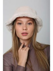 Lucky Bees Kapelusz w kolorze jasnoróżowym rozmiar: onesize. Różowe kapelusze damskie Lucky Bees, bez wzorów, z futra. Za 126.45 zł.