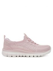 Skechers Sneakersy Graceful - Picture Perfect 100702/BLSH Różowy. Czerwone obuwie sportowe damskie Skechers, z materiału, bez zapięcia. Za 249.99 zł.