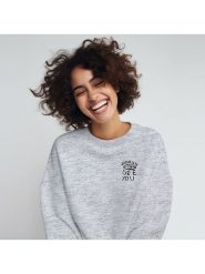 WOOOP Bluza "I see you" w kolorze szarym rozmiar: XL. Szare bluzy damskie Wooop, xl, bez wzorów, z bawełny, bez kaptura. Za 109.52 zł.