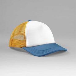 5-panelowa czapka typu trucker Beechfield. Niebieskie czapki damskie BEECHFIELD, bez wzorów. Za 64.50 zł.
