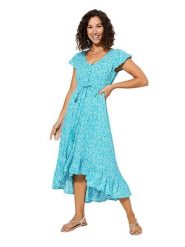 Ipanima Sukienka w kolorze turkusowym rozmiar: 34/36. Niebieskie sukienki damskie Ipanima, bez wzorów, z wiskozy, bez ramiączek. Za 100.99 zł.
