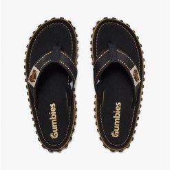 Japonki GUMBIES ISLANDER FLIP-FLOPS UNISEX. Czarne klapki damskie Gumbies, bez wzorów, bez obcasa, bez zapięcia. Za 94.99 zł.