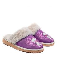 Goby Kapcie w kolorze fioletowym ze wzorem rozmiar: 38. Różowe kapcie damskie Goby, z materiału. Za 130.99 zł.