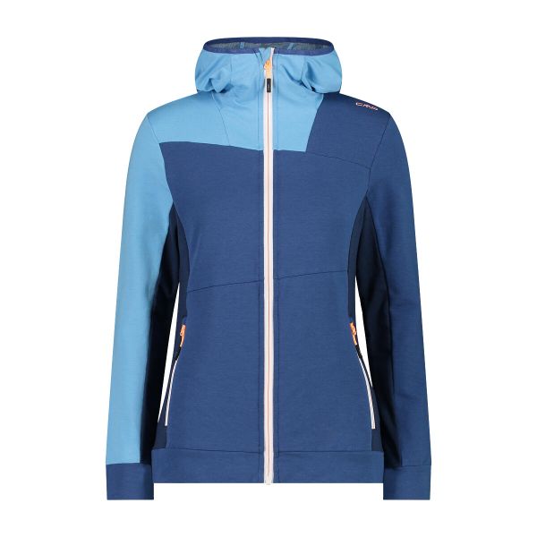 Bluza damska z kapturem CMP. Niebieskie bluzy damskie CMP, m, bez wzorów, z tkaniny, z kapturem. Za 253.00 zł.