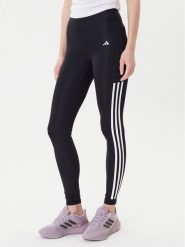 Adidas Legginsy Optime 3-Stripes IT9105 Czarny Slim Fit. Czarne legginsy sportowe damskie Adidas, xs, bez wzorów, z syntetyku, na fitness i siłownię. Za 209.99 zł.