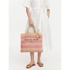 Torebka Liu Jo. Czerwone shopper bag Liu Jo, bez wzorów, bez dodatków. Za 389.99 zł.