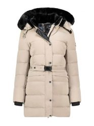 Canadian Peak Płaszcz pikowany "Bettineak" w kolorze beżowym rozmiar: XL. Brązowe płaszcze damskie Canadian Peak, xl, bez wzorów, z tkaniny, bez kaptura. Za 350.56 zł.