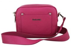 Listonoszka skórzana BARBERINI'S fuksja 707-14. Czerwone shopper bag Barberinis, z aplikacjami, ze skóry, bez dodatków. Za 219.99 zł.